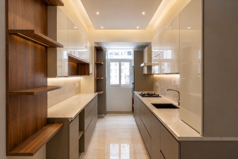 Parallel Kitchen design Kondapur