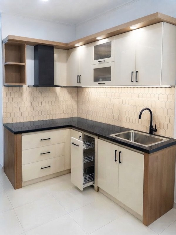 Simple modular kitchen design Kokapet